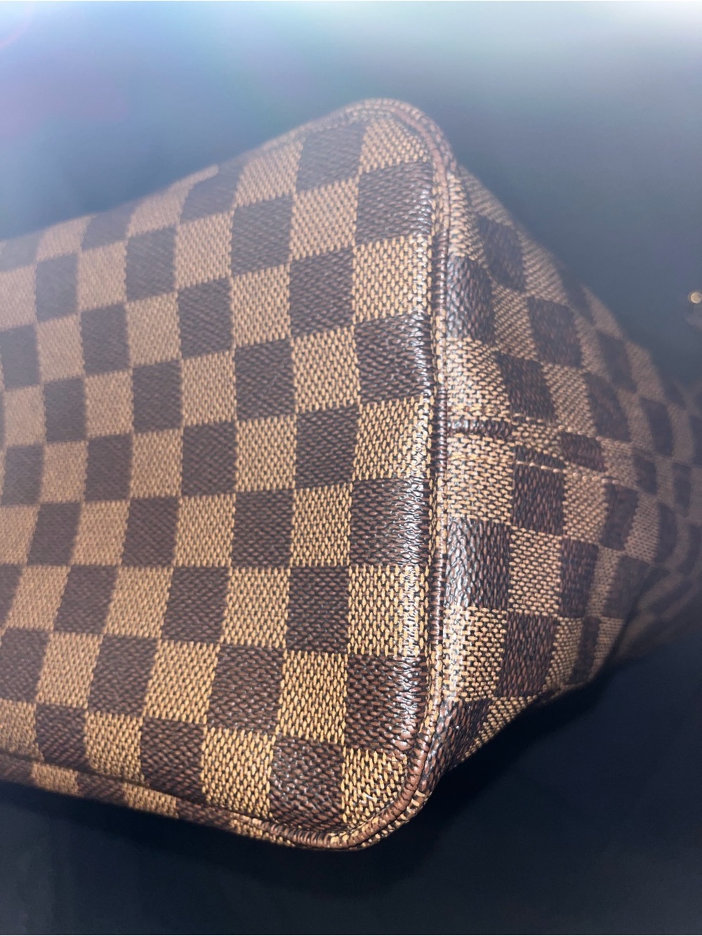 AUTHENTIC Louis Vuitton NEVERFULL MM Damier Ebene Tote Bag - Picture 5 of 10